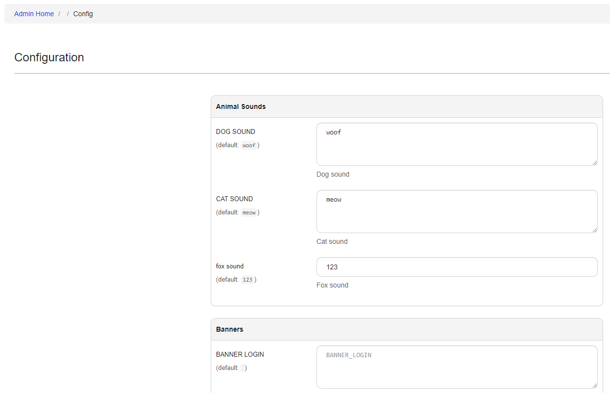 Nautobot app in the admin config