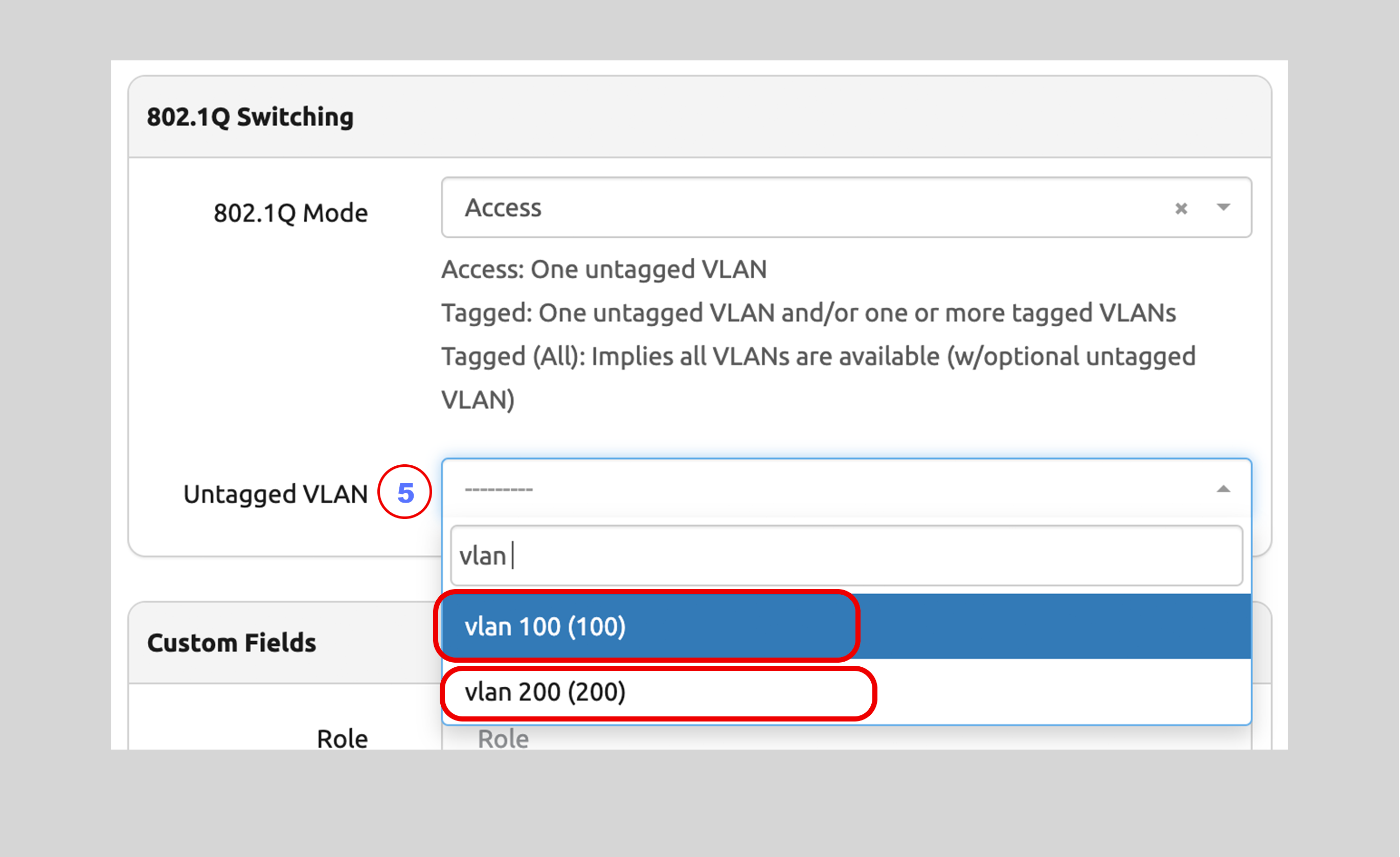 Add VLAN to interface 2