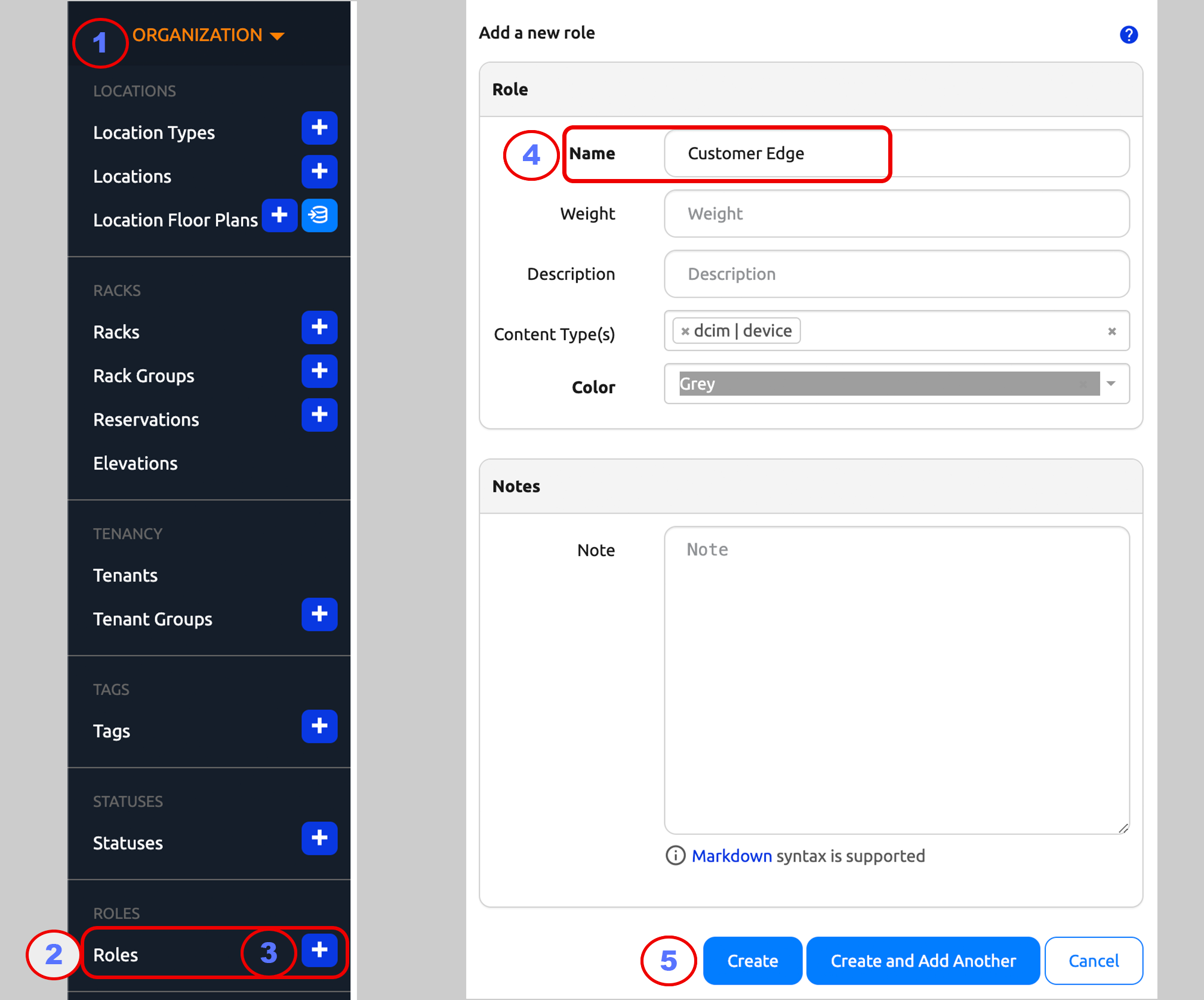 Create a device role